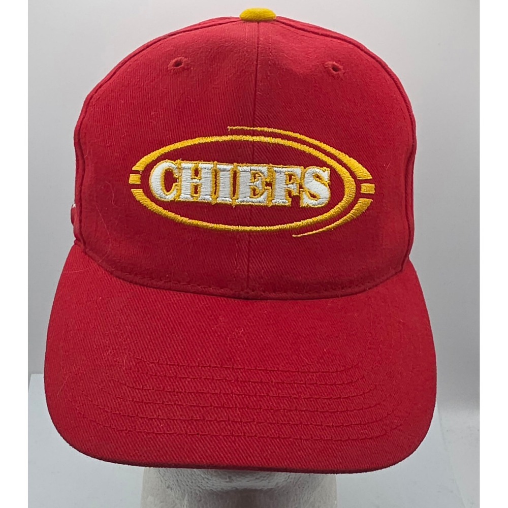 Vintage Annco Kansas City Chiefs‎ Snapback Hat NFL Football Red Yellow Cap